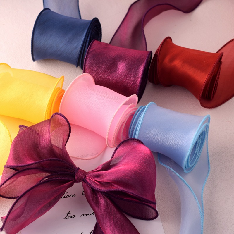 Satin Organza Band Regenbogen  – Ribbon Organza Roll Bewertung und Preis