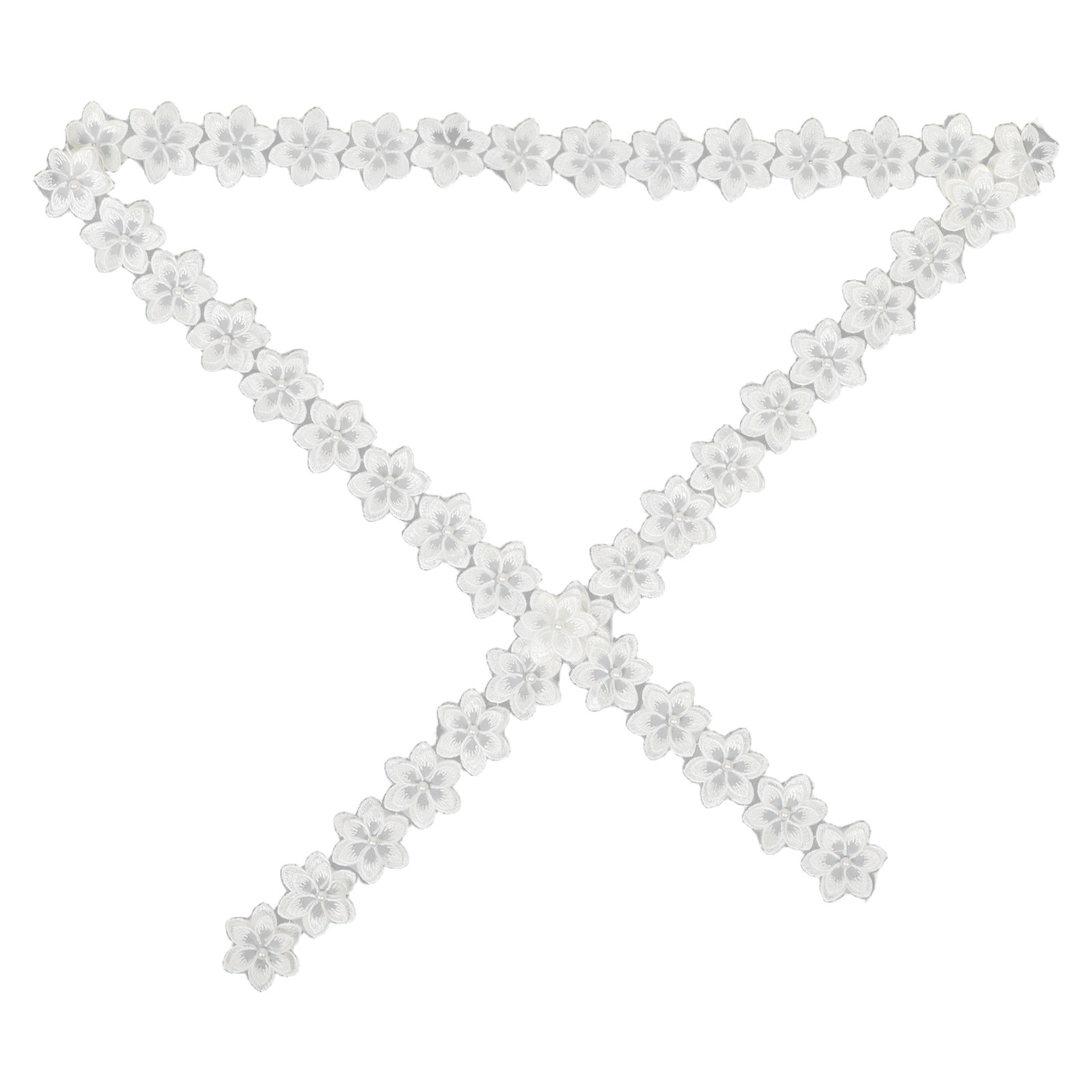 1 Rolle Perlenbestickte Spitze – Ribbon Organza Roll Bewertung und Preis