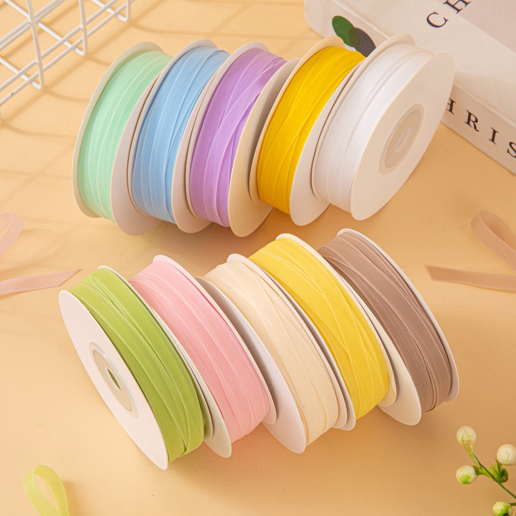 25 Yards/Rolle 6mm Doppelseiti – Ribbon Organza Roll Bewertung und Preis