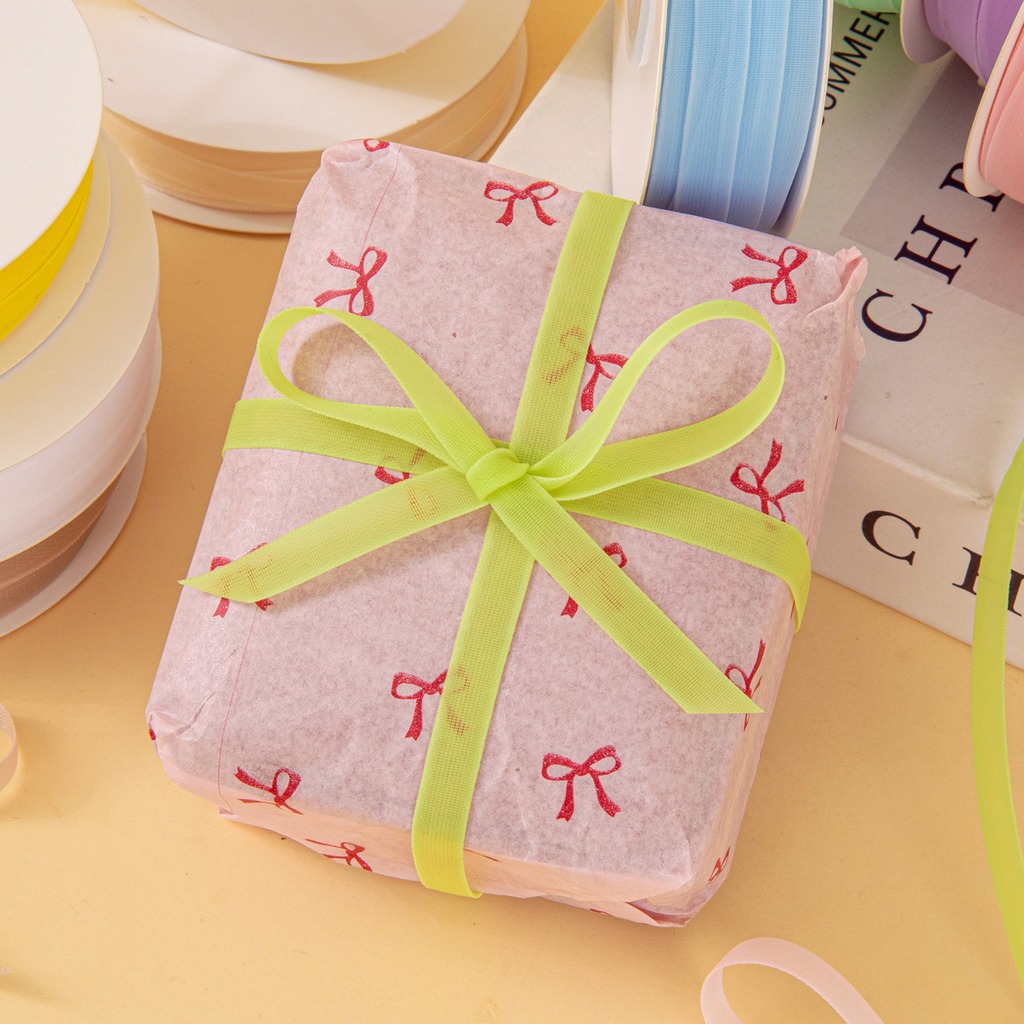 25 Yards/Rolle 6mm Doppelseiti – Ribbon Organza Roll Bewertung und Preis