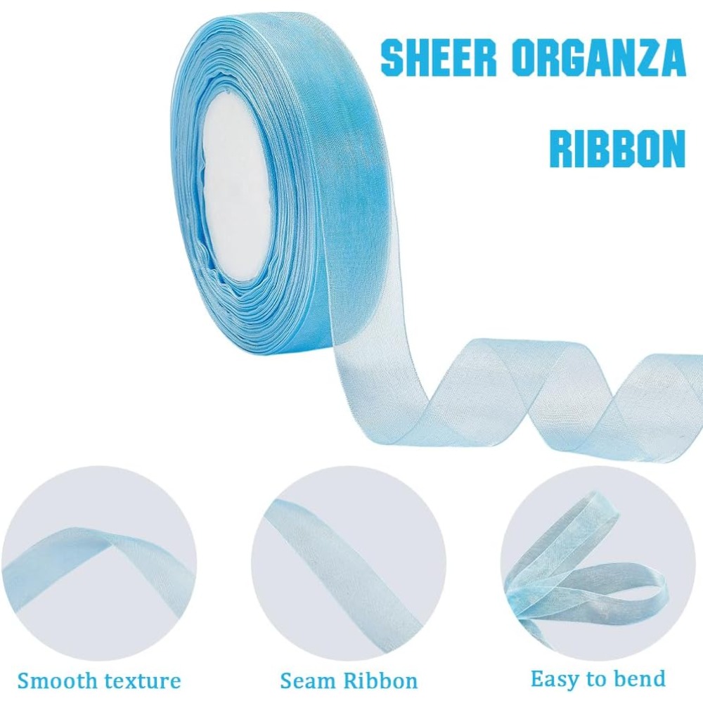 1 Rolle durchsichtiges Organza – Ribbon Organza Roll Bewertung und Preis