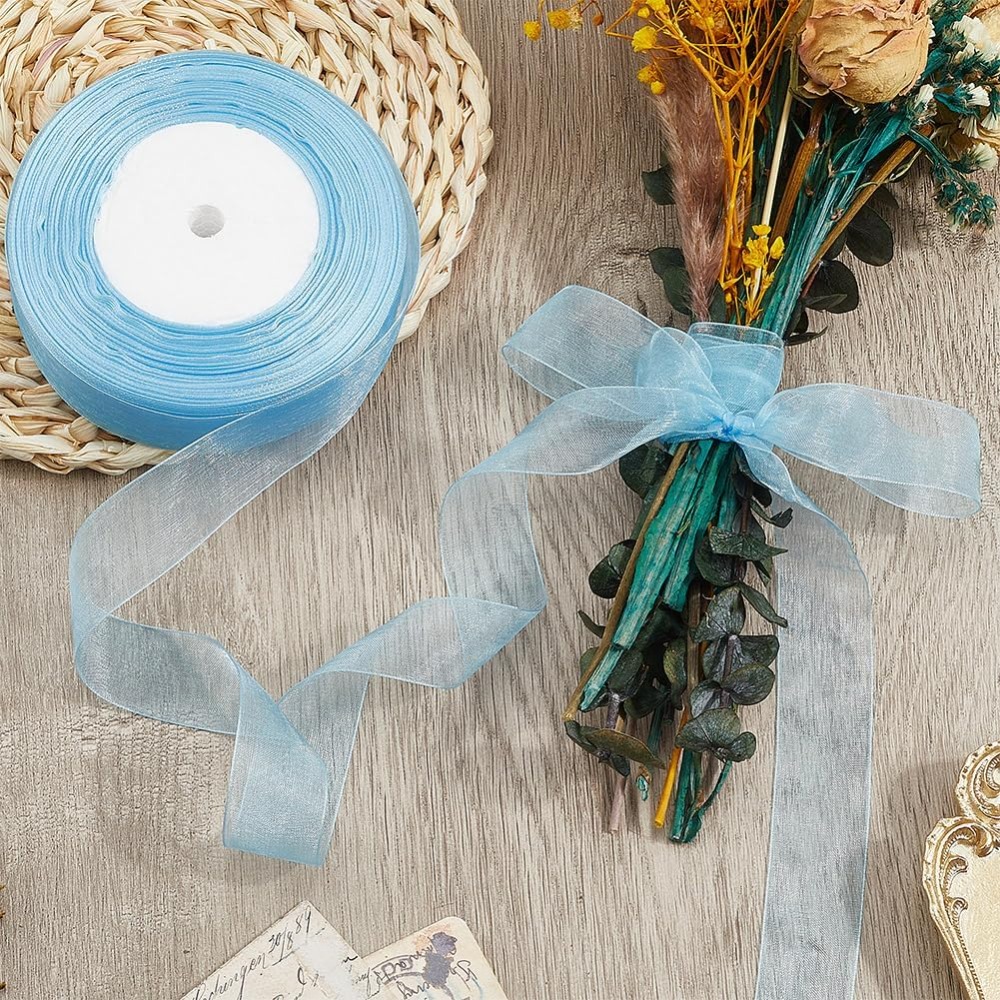 1 Rolle durchsichtiges Organza – Ribbon Organza Roll Bewertung und Preis