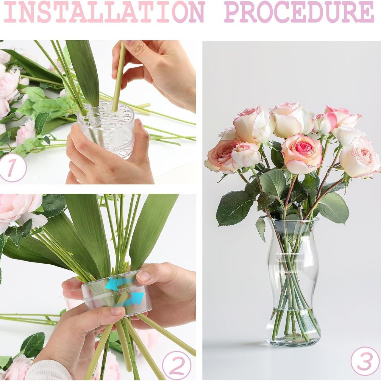 Spiralförmiger Ikebana-Stielha – Florist Supply Vases Bewertung und Preis