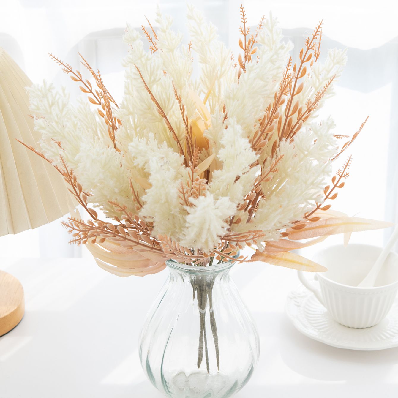 Künstliche Schilfrohrpflanze f – Florist Supply Vases Bewertung und Preis