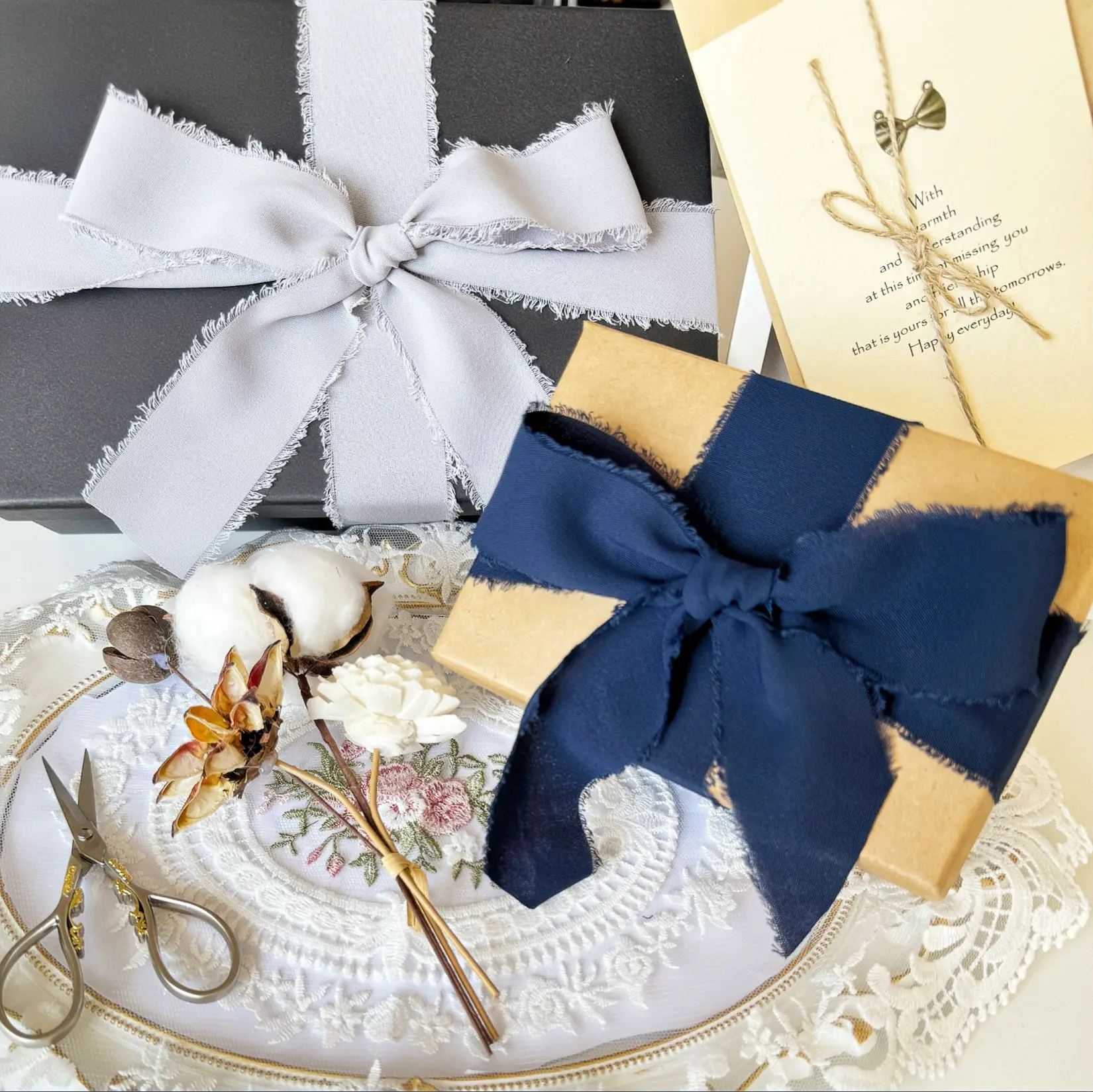 5 m/Rolle ausgefranstes Seiden – Ribbon Organza Roll Bewertung und Preis