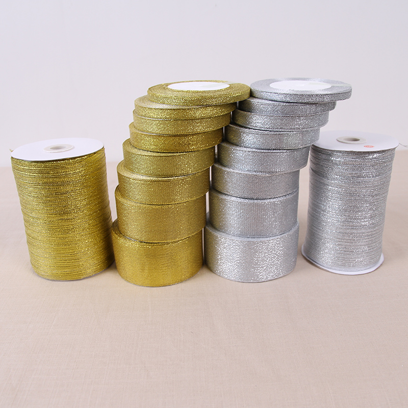 Handgefertigtes Gold- und Silb – Ribbon Organza Roll Bewertung und Preis