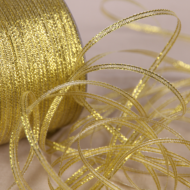 Handgefertigtes Gold- und Silb – Ribbon Organza Roll Bewertung und Preis