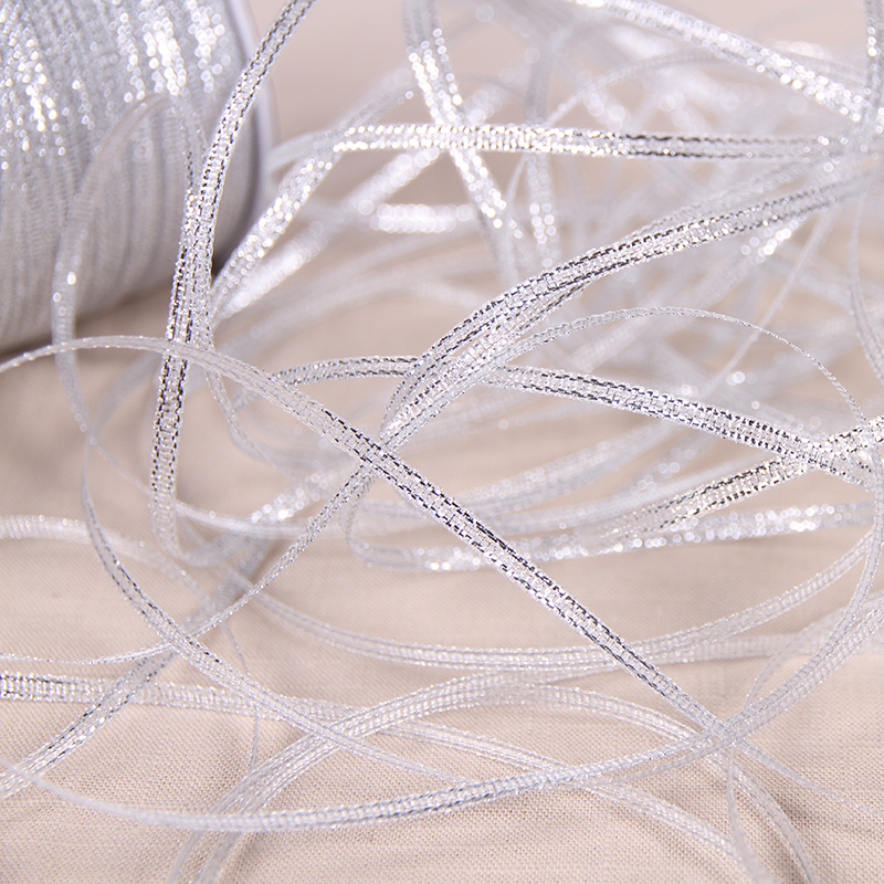 Handgefertigtes Gold- und Silb – Ribbon Organza Roll Bewertung und Preis
