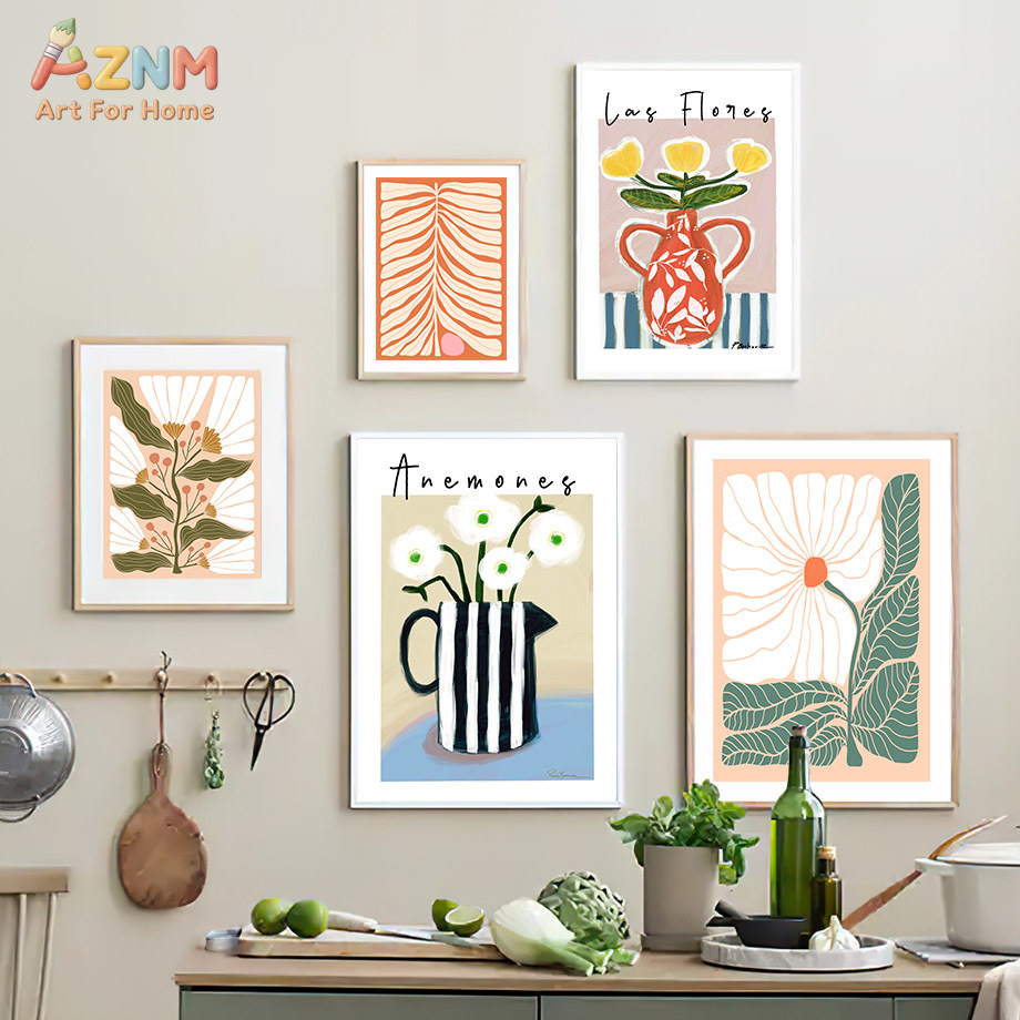 AZNM Boho Blumen-Leinwandbild  – Florist Supply Vases Bewertung und Preis